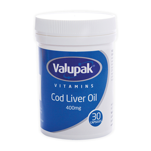 Picture of Valupak Cod Liver Oil Caps 400mg 30s - 2509206