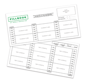 Picture of PillBook Maxi Cavity Paper Inserts - FPXLINSERTS