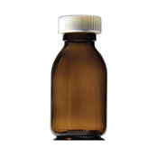 Picture of 100ml Precapped Round Glass Bottles - GE100