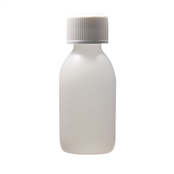 Picture of 250ml Natural HDPE Capped Round Bottle - HDPE250