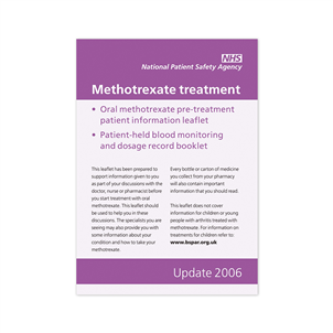 methotrexate booklets treatments mtb