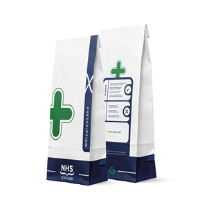 Picture of Scottish NHS Prescription Bags White - SCP3